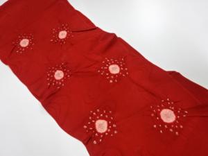 未使用品　正絹　絞り　帯揚げ